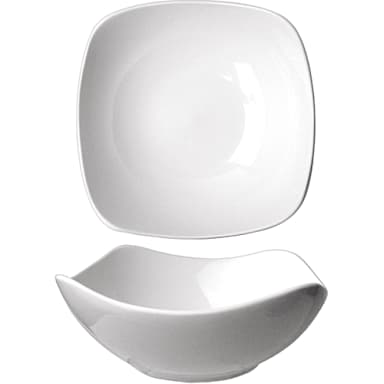 International Tableware QP-15 Porcelain Square 50 oz Bowl