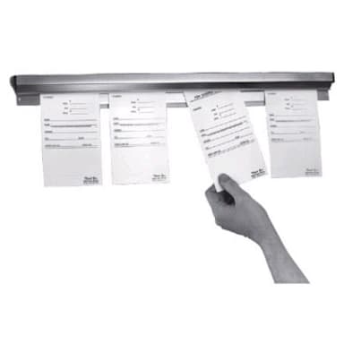 Prince Castle 24-S Tuck-A-Note 24" Silver Finish Alum. Order Holder