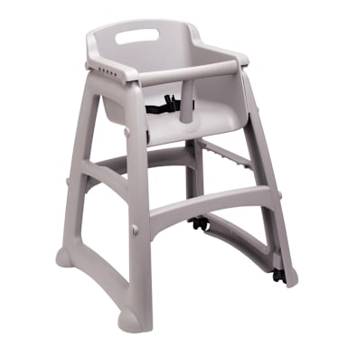Rubbermaid FG780508PLAT Sturdy Chair Youth Seat w/ Wheels