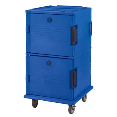 Cambro UPC1600186 Ultra Camcart Navy Blue 120 Qt. Food Pan Carrier