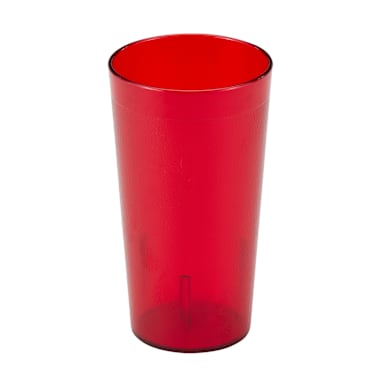 Cambro 1600P156 Colorware Ruby Red 16.4 Oz Plastic Tumbler