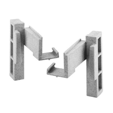 Cambro CPCC1480 CSCC480 Speckled Gray Corner Connector for Camshelving