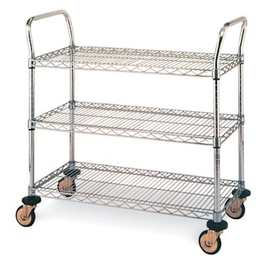 Metro MW704 S/S 18" x 30" MW Series Standard Duty Utility Cart