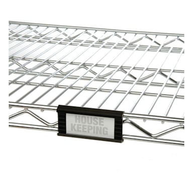 Darling Foodservice 3" Black Snap-On Shelf Label - 4 / PK