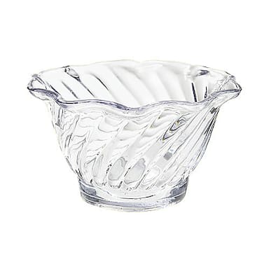 G.E.T. DD-50-CL Dessert Time 5 Oz. Clear Dessert Dish