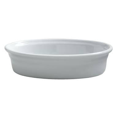 Varick 6900E527 Cafe Porcelain A La Carte 16 Oz. Oval Baker