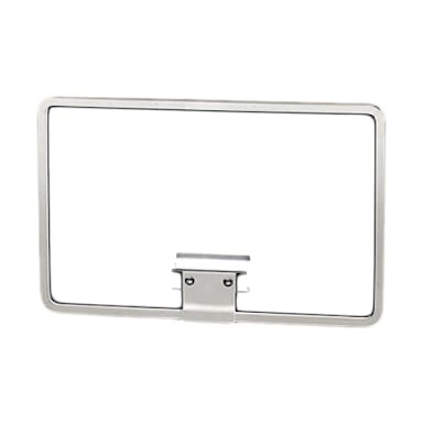 Shaw & Slavsky BMCO3.5X11C Chrome Back Mount Sign Holder