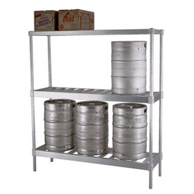 New Age Industrial NS933 Aluminum 6 Keg Capacity Beer Keg Rack