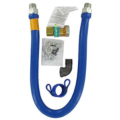 Dormont 1675BPQ48RDC 3/4" x 48" Gas Hose Kit With Quick Disconnect
