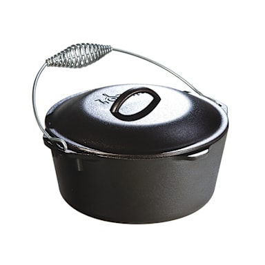 Lodge® L8DO3 5 Quart Cast Iron Dutch Oven with Bail Handle