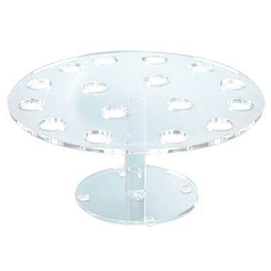 Cal-Mil 1265 Clear Acrylic 16 Hole Pedestal Cone Holder
