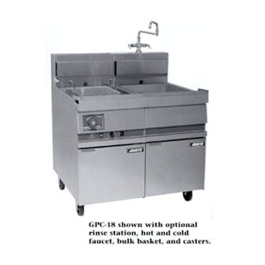 Stainless Steel 18"W Single Tank Gas Pasta Cooker