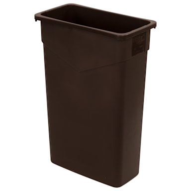 Carlisle 34202369 TrimLine 23 Gallon Brown Waste Container