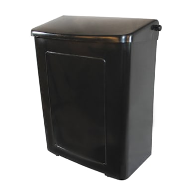Hospeco Brands Group 1103 Safe-Use® Black Napkin Receptacle