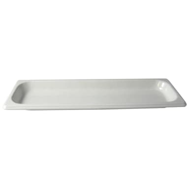 Bon Chef 5106 WHITE Sandstone 1/2 Size Long Food Pan