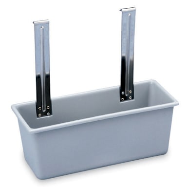 Vollrath® 97280 Gray 15.5 x 6.4 x 6.5 Hanging Silver Bin For Carts