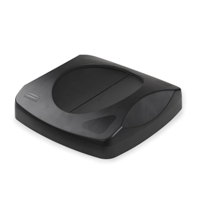 Rubbermaid FG268988BLA Untouchable Blk Swing Top for 3568 / 3569