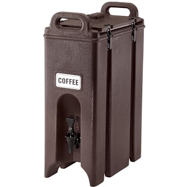 Cambro 500LCD131 Camtainer Brown 4.75 Gal. Insulated Beverage Server