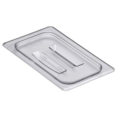 Cambro 40CWCH135 Camwear Clear 1/4 Size Food Pan Cover with Handle