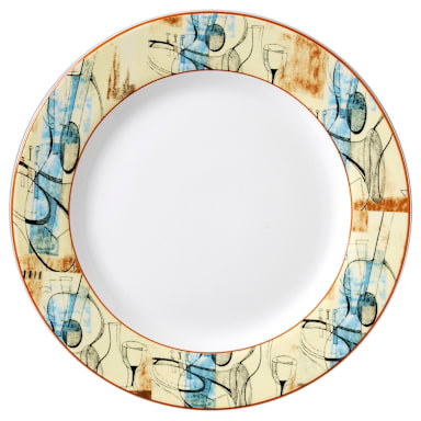 Vertex® China RB-8-NL Rubicon Nightlife 9" Plate