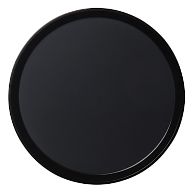 Cambro PT1400110 Black 14" Round Non-Skid Polytread Tray