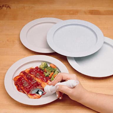 Inner Lip Plate, Off-White, 9"