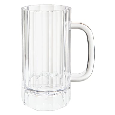 G.E.T. 00087-PC-CL Clear 20 Oz. Beer Mug with Handle