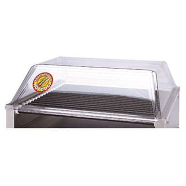 APW Wyott SG-50 Polycarbonate Sloped Sneeze Guard for Hot Dog Grill