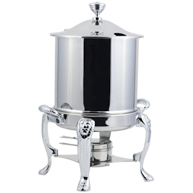 Bon Chef 38001HLCH Lion Chrome Plate 8 Qt. Petite Marmite with Lid