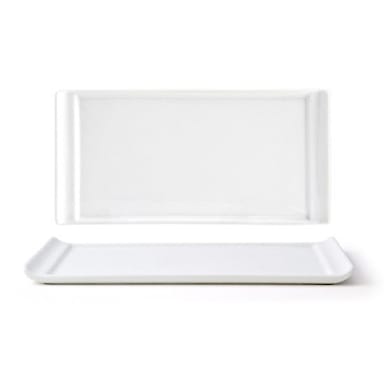 FOH DAP040WHP23 Nouvelle 8" x 4" White Plate