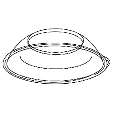 Pactiv P92230 Caterware Clear Dome Lid For 92230K 10 lb Bowl