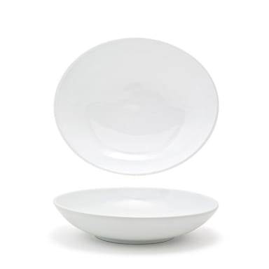 FOH DBO083WHP22 Ellipse 28 Ounce Low Bowl - 6 / CS