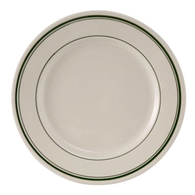 Tuxton TGB-007 Green Bay 7-1/8" Round Eggshell Plate