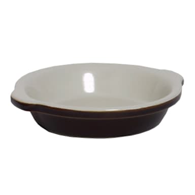Tuxton B1N-2003 20 Oz. Caramel/Eggshell Au Gratin Dish