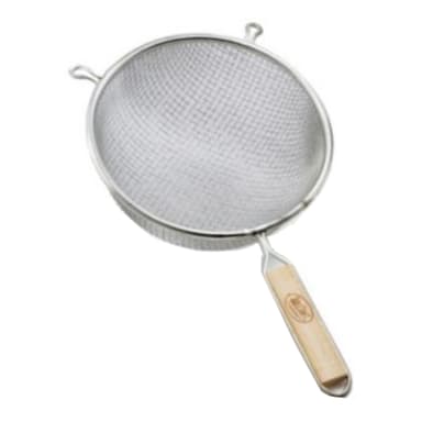 TableCraft 99 Tinned 10-1/4" Double Medium Mesh Strainer