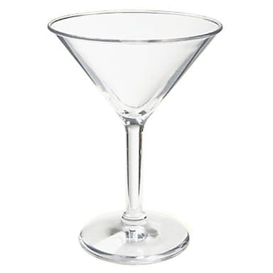 G.E.T. SW-1407-1-SAN-CL Clear Plastic 10 Oz. Martini Glass