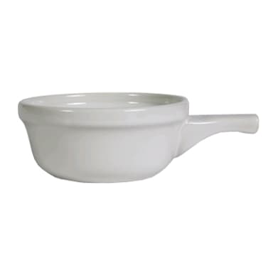 Tuxton BWS-1202 12 Oz. White French Casserole Dish