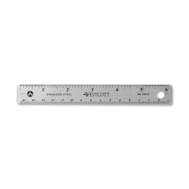 Acme ACM10414 Westcott 6" Stainless Steel Ruler