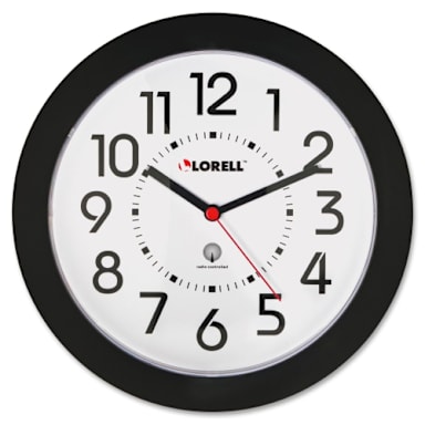 Lorell LLR60987 Radio-Controlled 9" Wall Clock