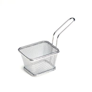 G.E.T. 4-81860 S/S Single Serving 4" x 3.25" Mini Fry Basket