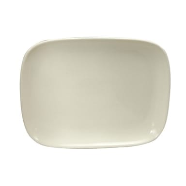 1880 Hospitality F9000000368S Cream White 12" Rectangle Platter - 12/CS