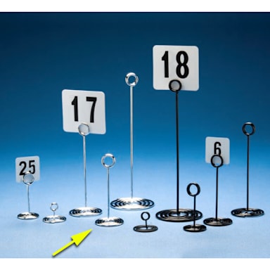 American Metalcraft NSC6 Swirl Base Chrome 6"H Number Stand