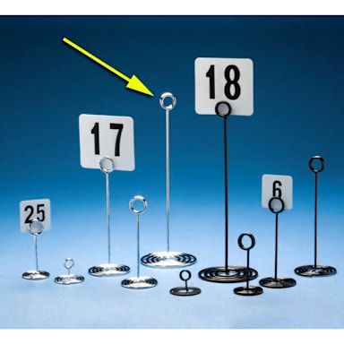American Metalcraft NSC12 Swirl Base Chrome 12"H Number Stand