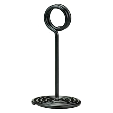 American Metalcraft NSB4 Black Swirl Base Wire 4"H Number Stand