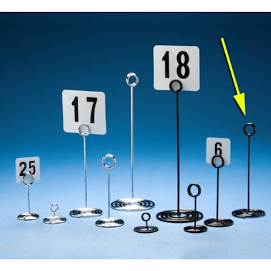 American Metalcraft NSB8 Black Swirl Base Wire 8"H Number Stand