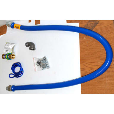 Dormont 1675BPQ60RDC 3/4" x 60" Gas Hose Kit With Quick Disconnect