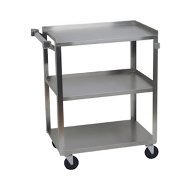 Darling Foodservice Open Base Utility Cart with 3 Shelves