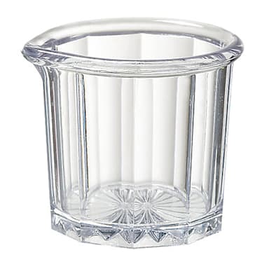 G.E.T. SP-2000-CL SAN Plastic Cream & Syrup 2 Oz Pitcher