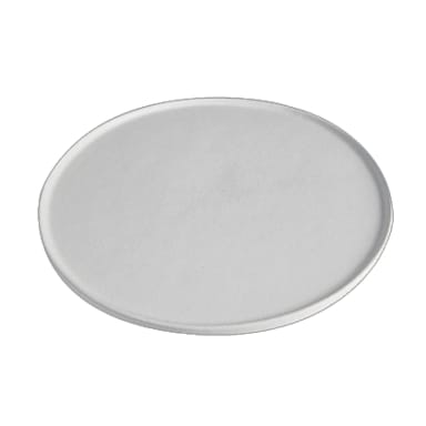 Bugambilia DR204WW Solid White 17-3/4" Round Buffet Disc With Rim