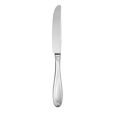 1880 Hospitality 2201KDTF Scroll S/S HW 9-7/16" Dinner Knife - Dozen